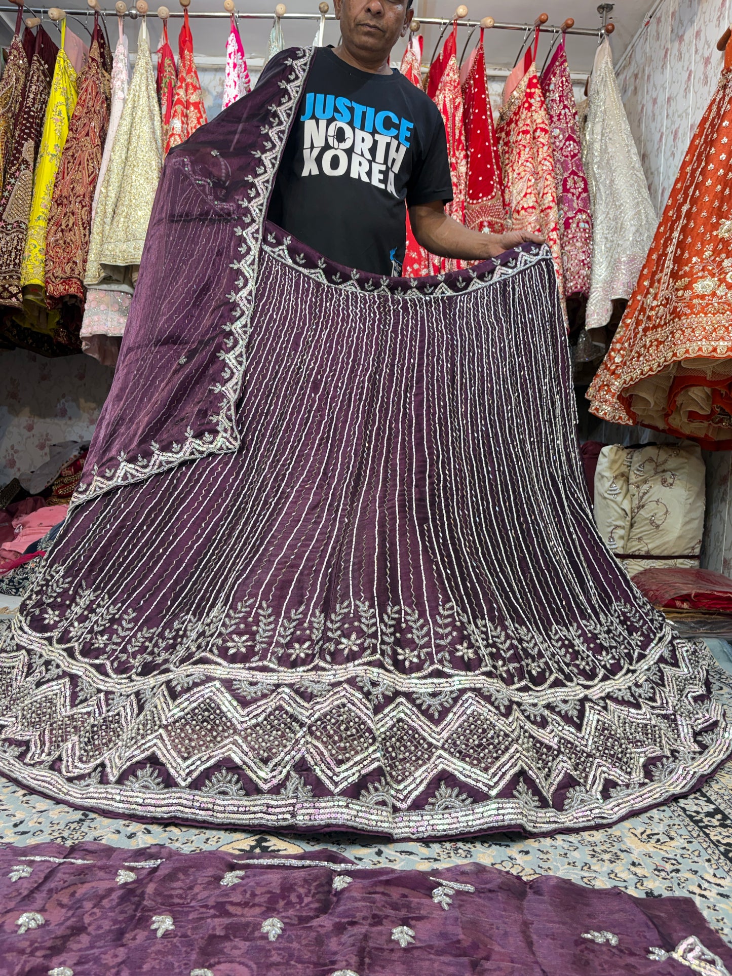 Astonishing Purple wine Lehenga