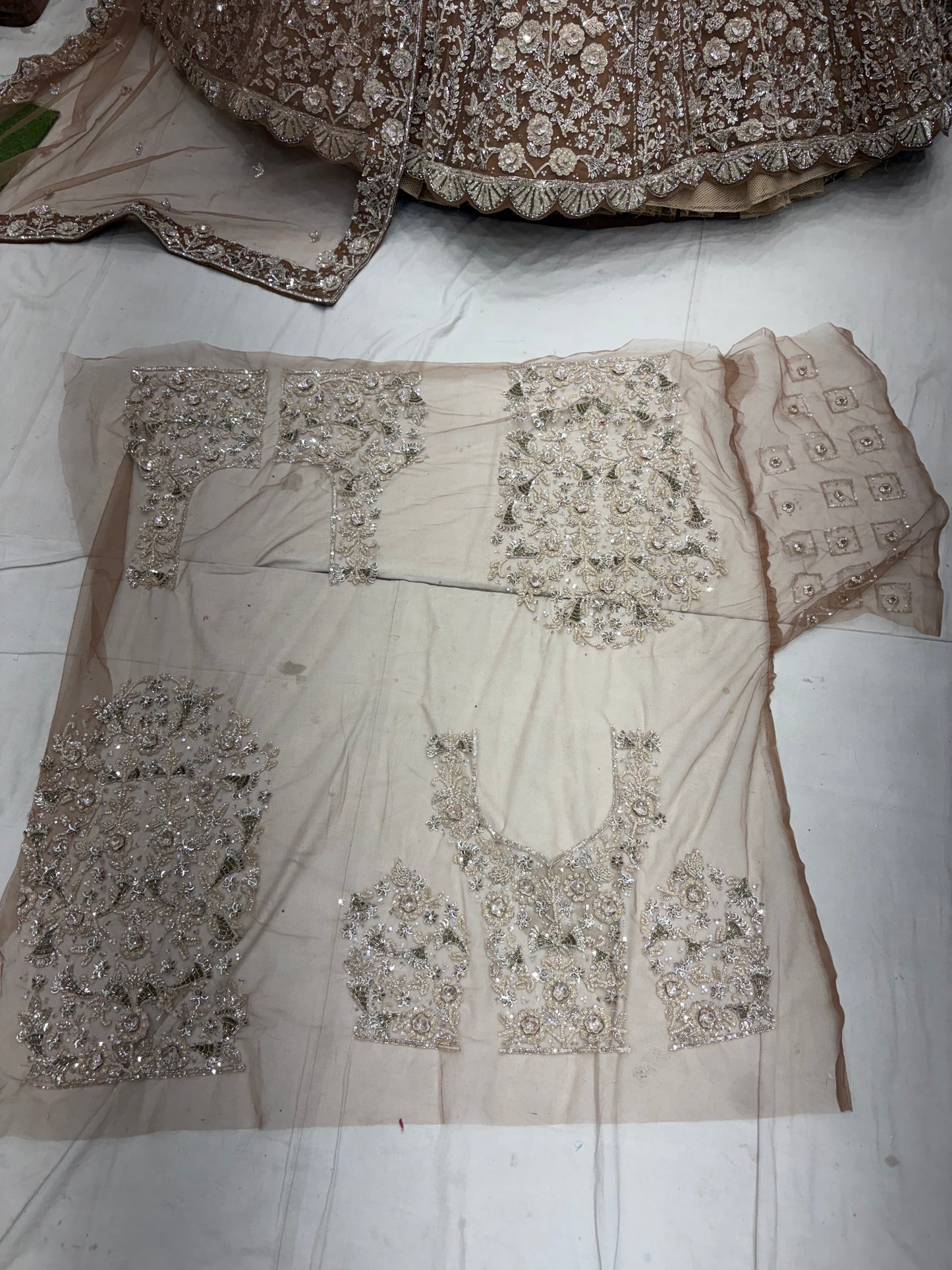 Peach Heavy Lehenga