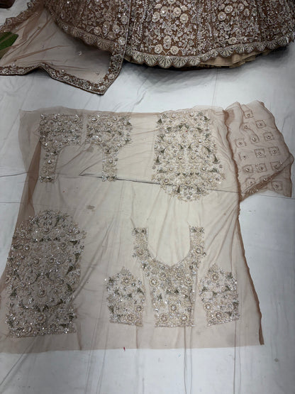 Peach Heavy Lehenga