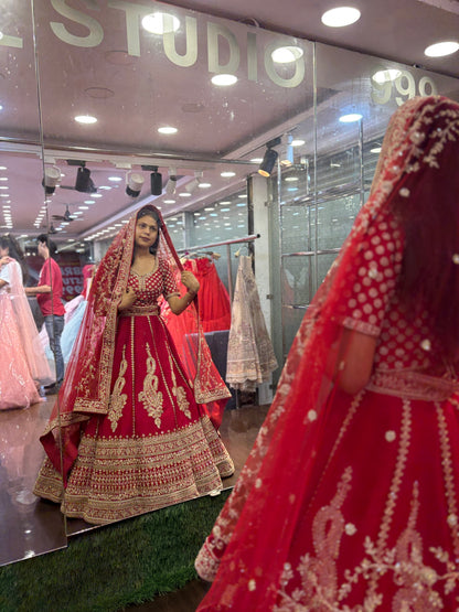 Gorgeous Rani pink bridal Lehenga