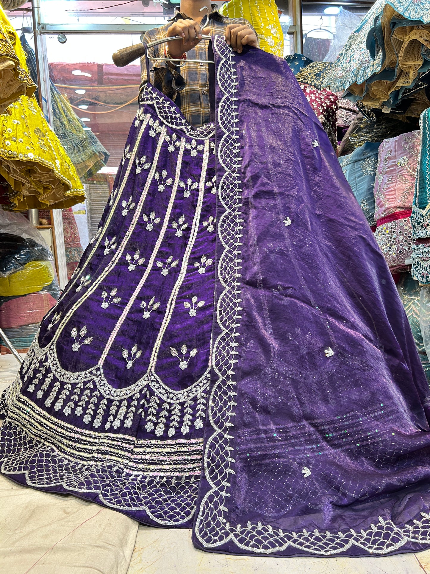 Fantastic purple lehenga
