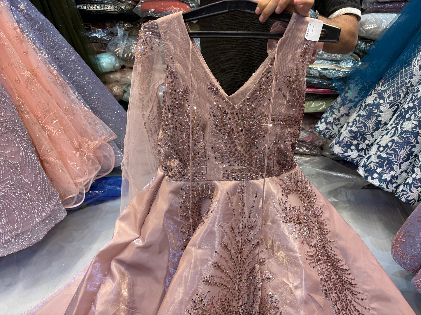 Something different peach gown