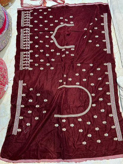 Khoobsurat maroon doli barat bridal lehenga❤️