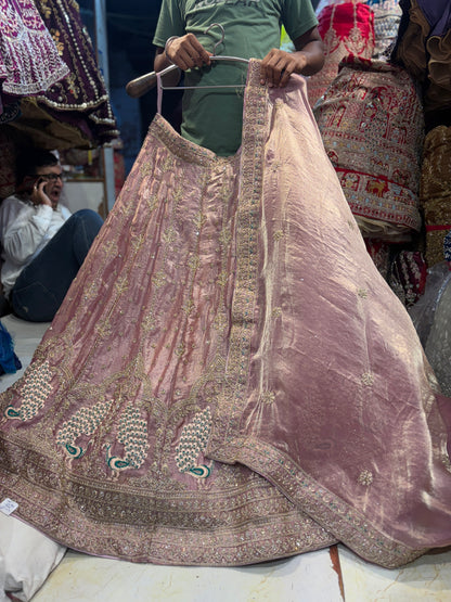 Stunning peacock pink Lehenga
