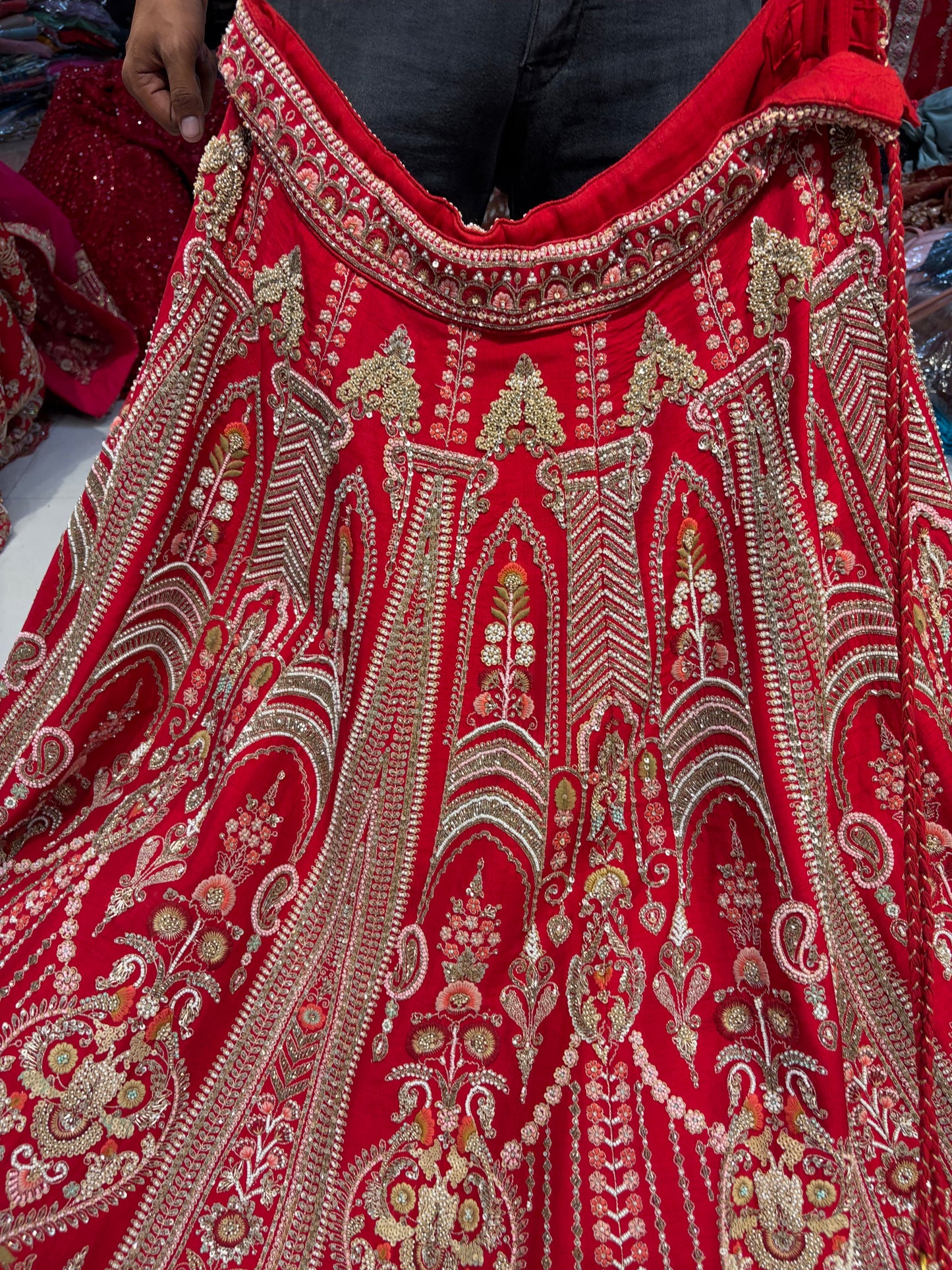 Red Bridal Lehenga