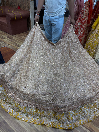 Golden Designer Lehenga