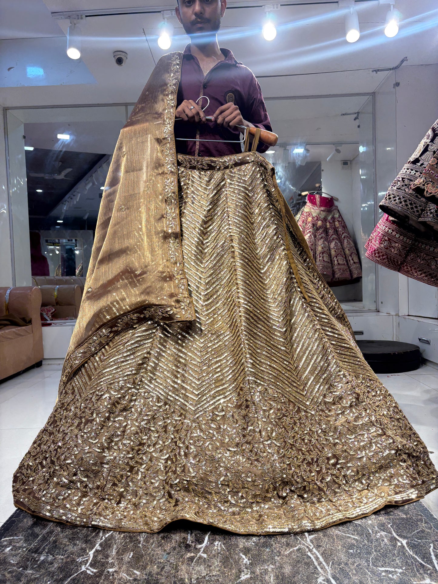Fantastic golden Lehenga