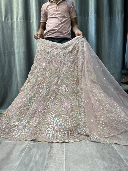 Fabulous mauve pink lehenga