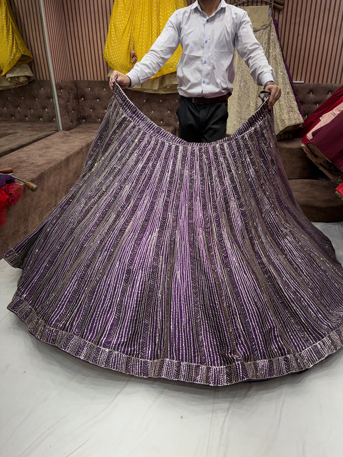 Purple kiara Advani Heavy Lehenga - Shopping World