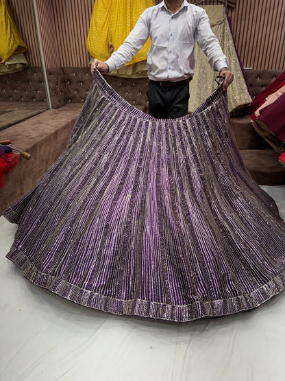 Purple kiara Advani Heavy Lehenga - Shopping World