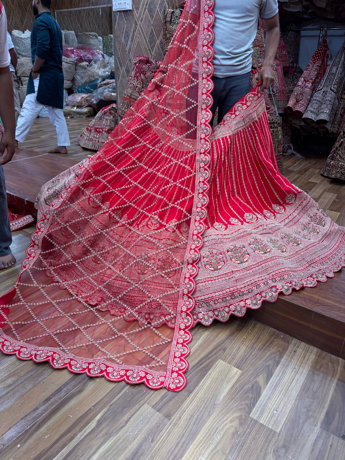 Rani Pink Designer Bridal Lehenga