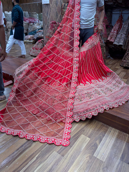 Rani Pink Designer Bridal Lehenga