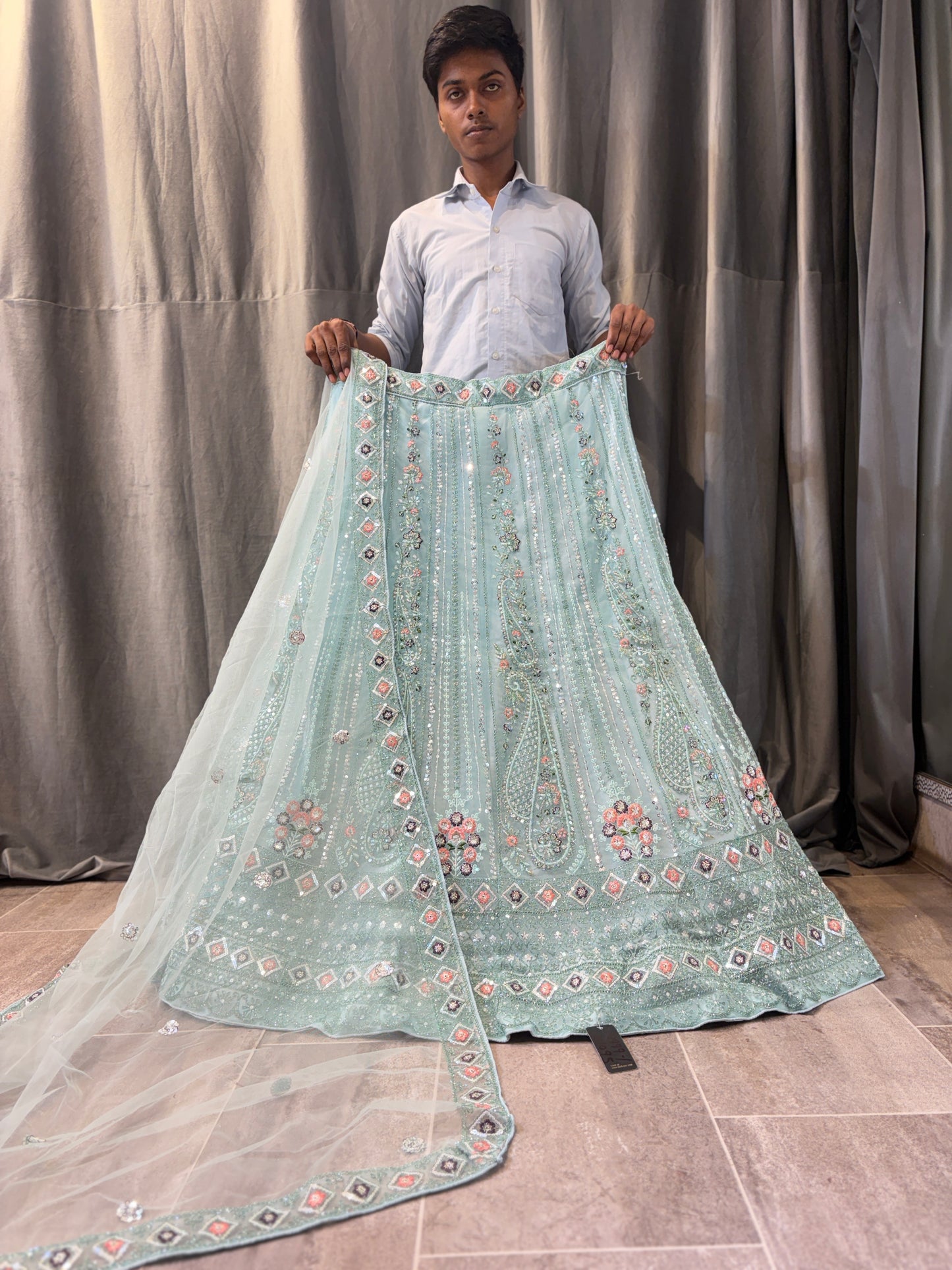 Fair sky blue Lehenga