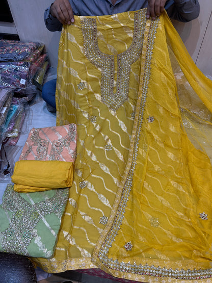 Yellow Fantastic Unstitched Suit