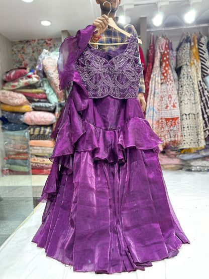 Astonishing purple lehenga❤️