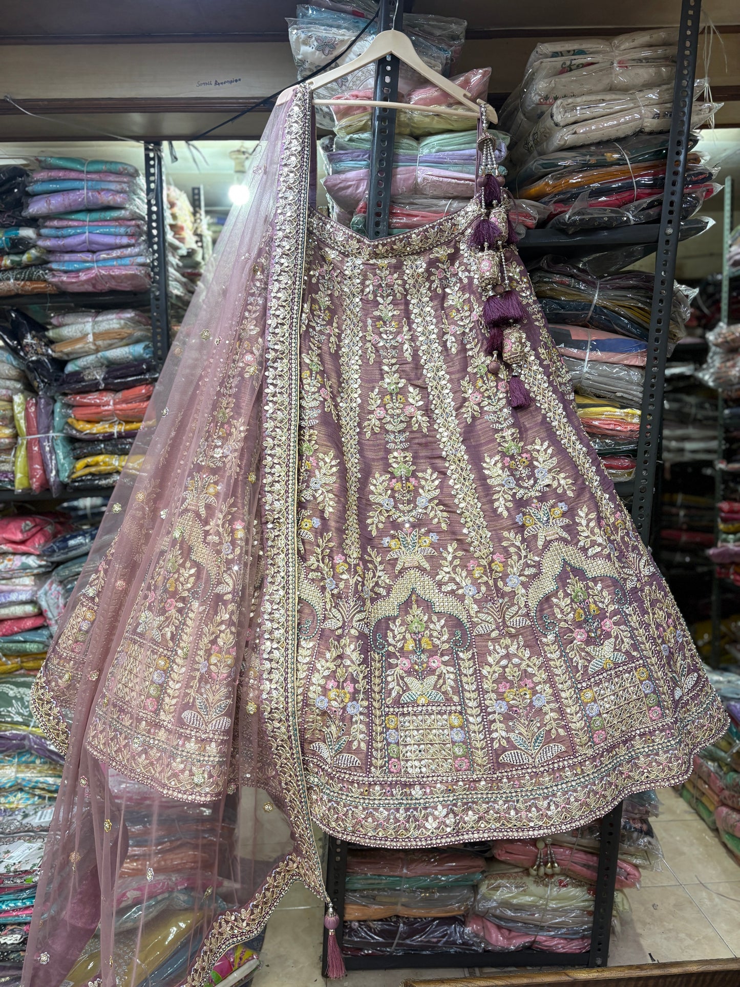 Something different pink Lehenga