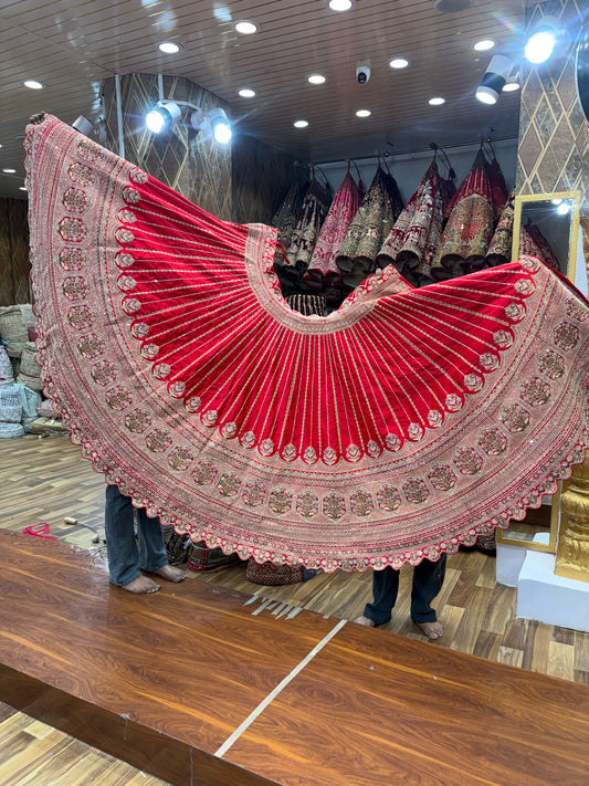 Rani Pink Designer Bridal Lehenga