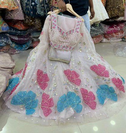 Lavender PDP crop top Lehenga