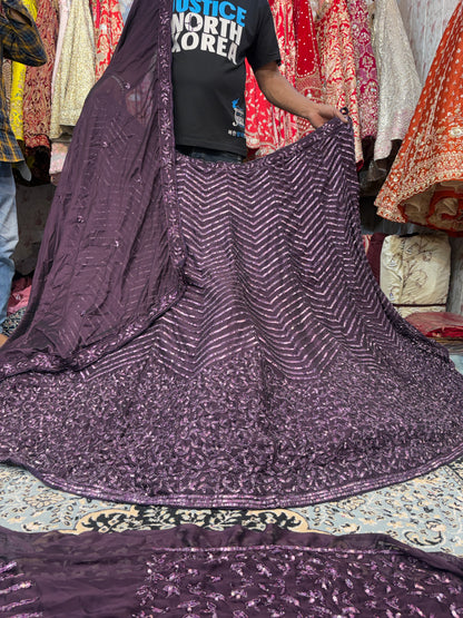 Gorgeous purple Lehenga