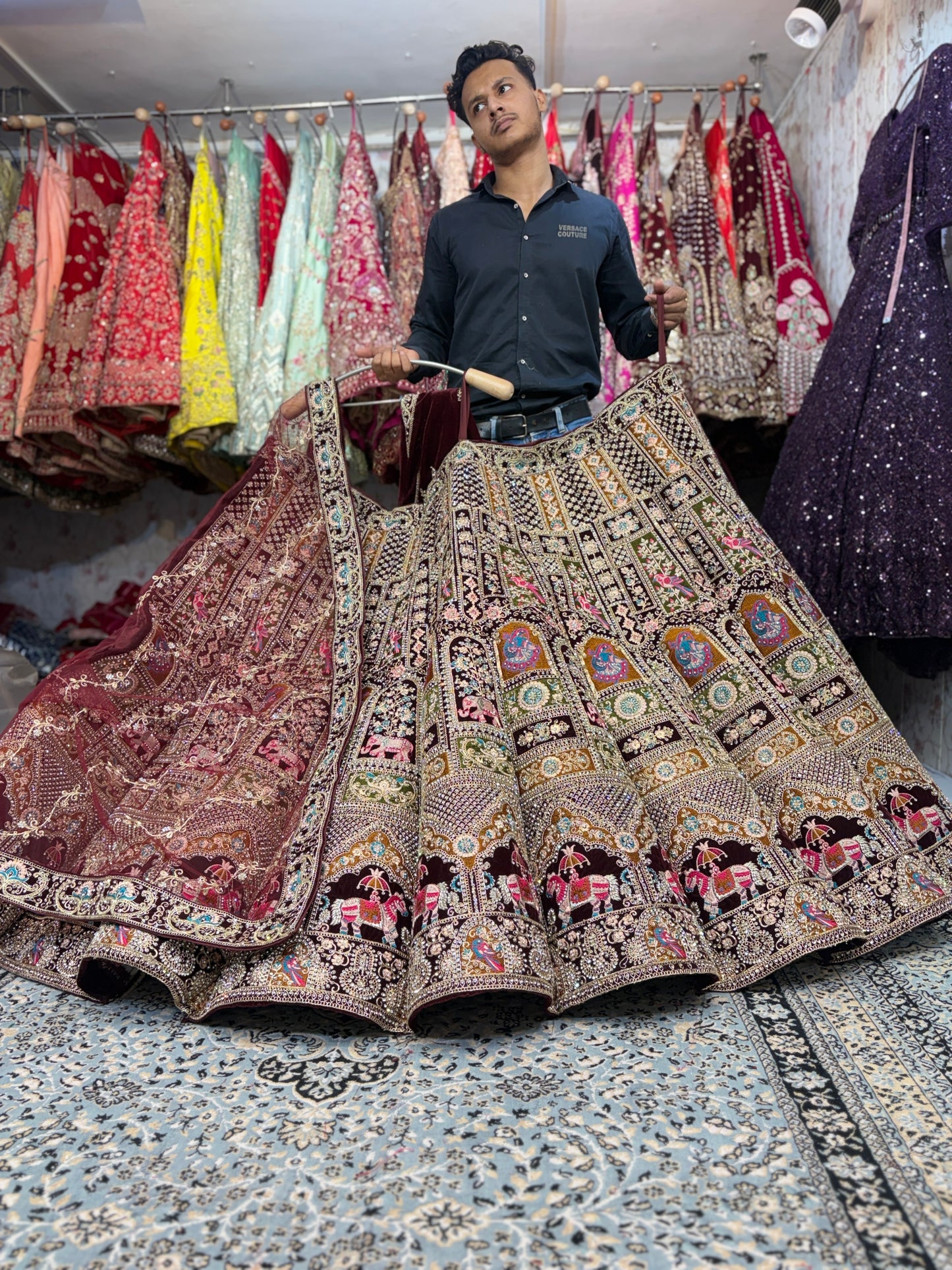 Fabulous Ball rajwada bridal Lehenga