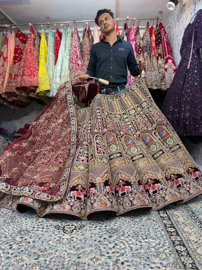 Fabulous Ball rajwada bridal Lehenga