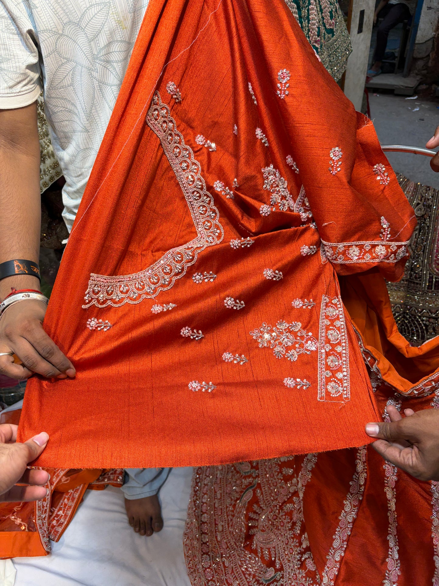 Rust Orange Bridal Designer Lehenga