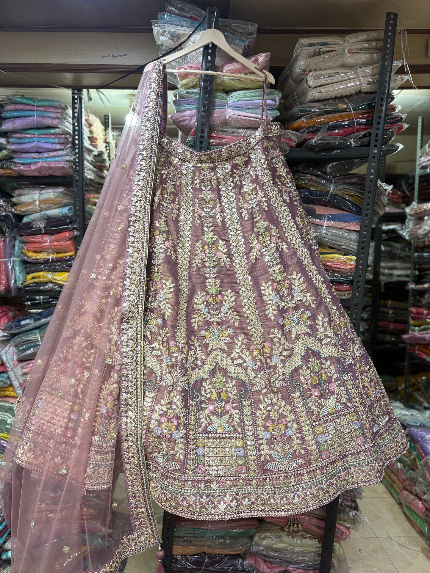 Something different pink Lehenga