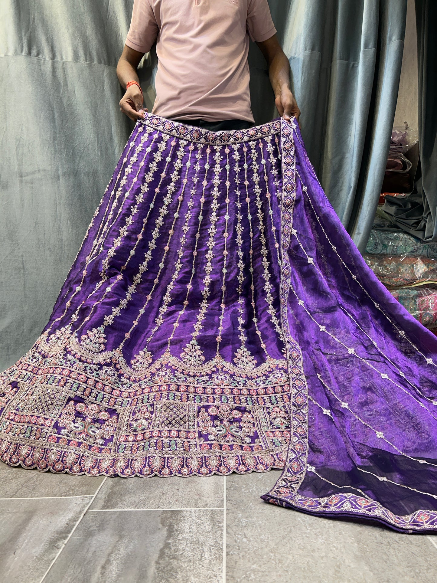 Gorgeous purple lehenga