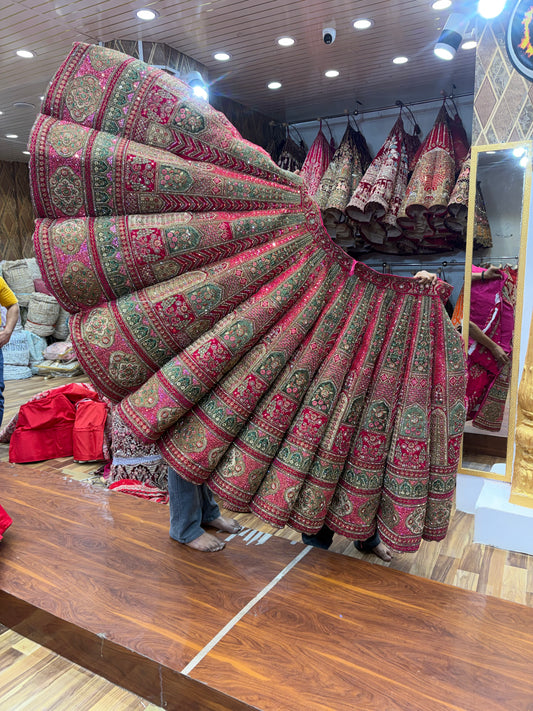 Rani Pink Ball Bridal Lehenga
