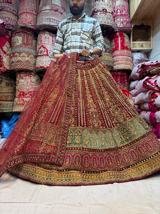 Maroon Bridal Lehenga