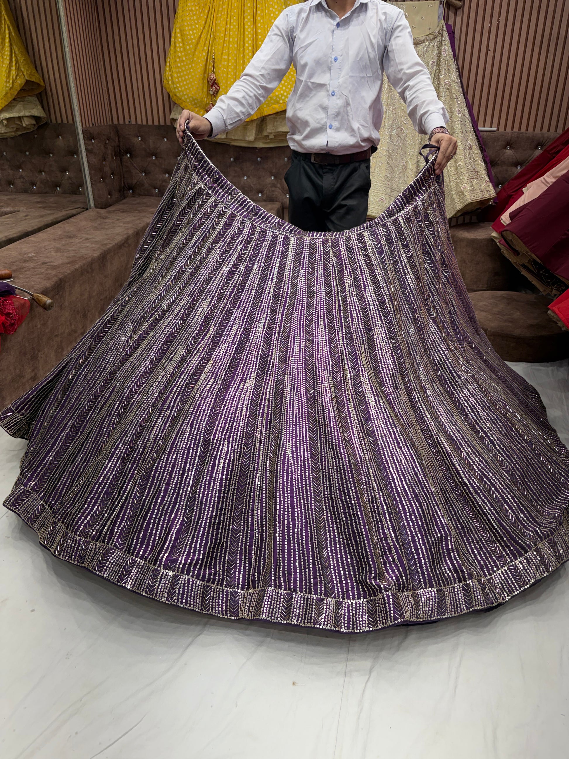 Purple kiara Advani Heavy Lehenga - Shopping World