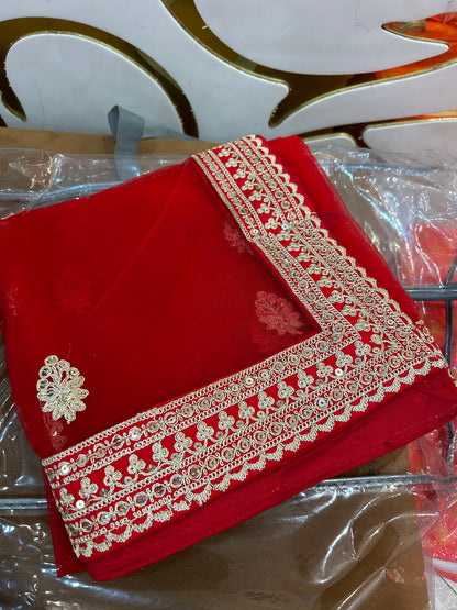 Majestic Red bridal lehenga Happy Customer