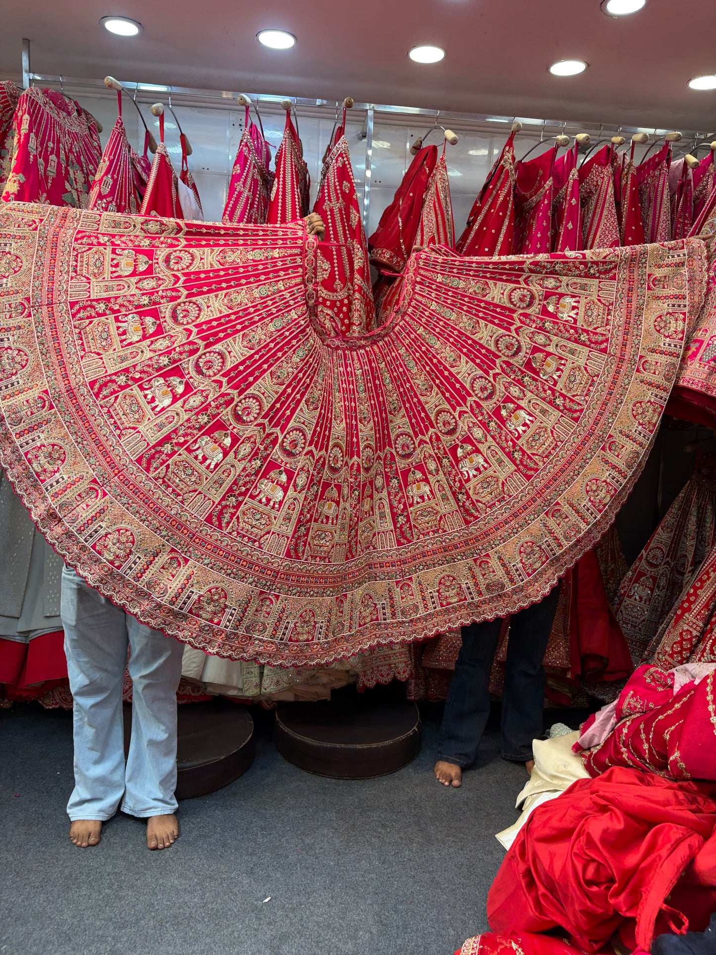Rani Pink Designer Bridal Lehenga