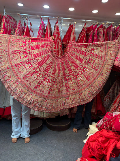 Rani Pink Designer Bridal Lehenga