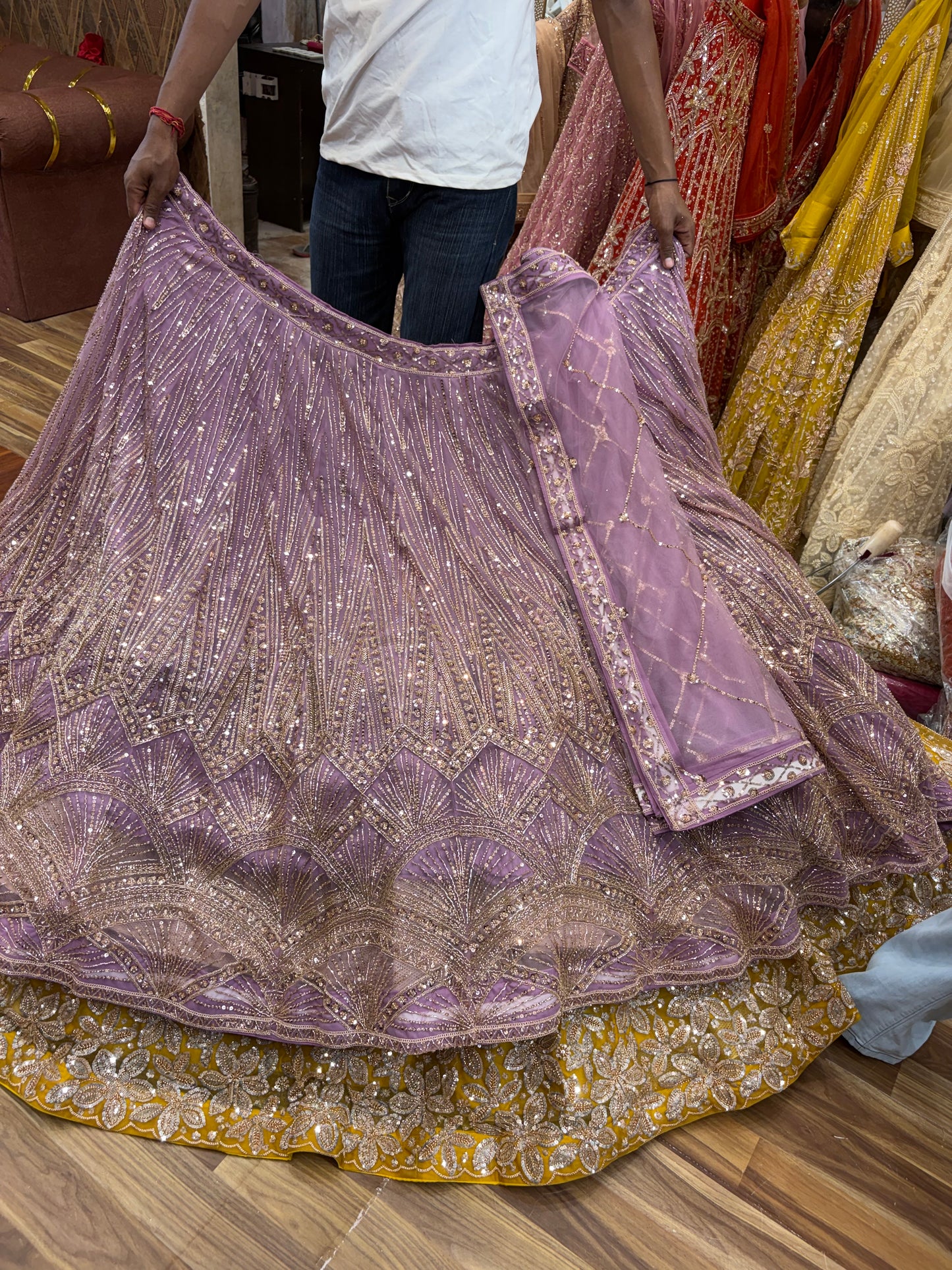 Pink Designer Lehenga
