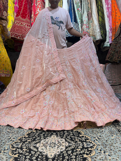 Designer pink Lehenga