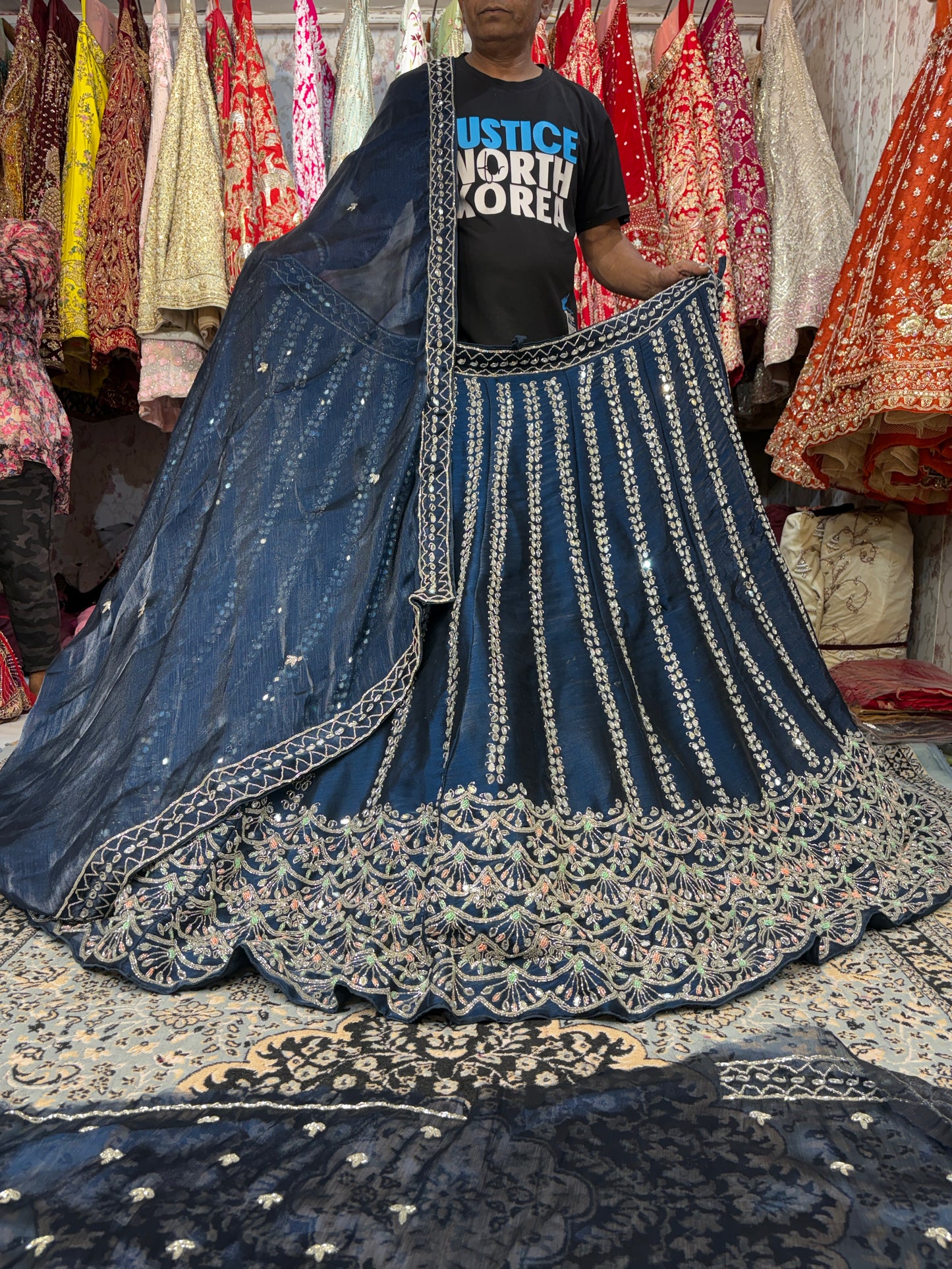 Fantastic Sky blue Lehenga
