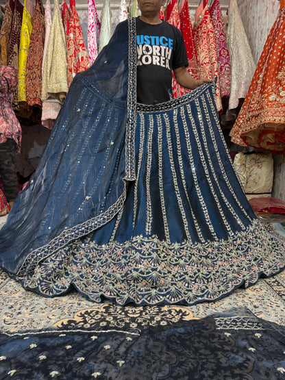 Fantastic Sky blue Lehenga