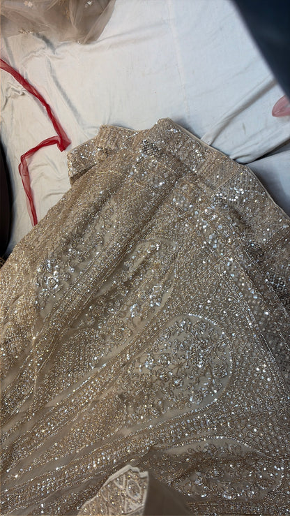 Golden beige designer Lehenga