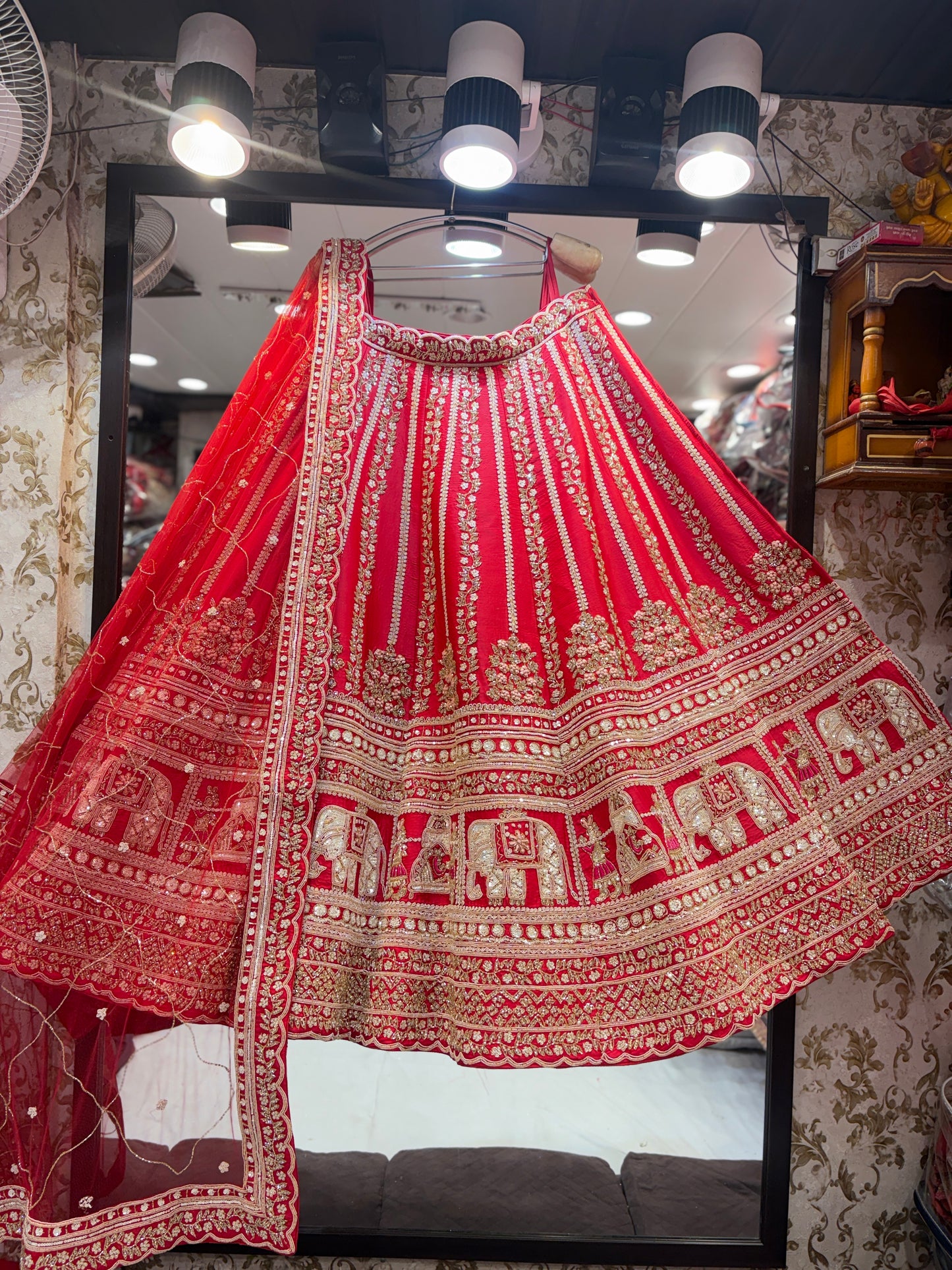 Fantastic rani pink Doli barat handwork bridal Lehenga