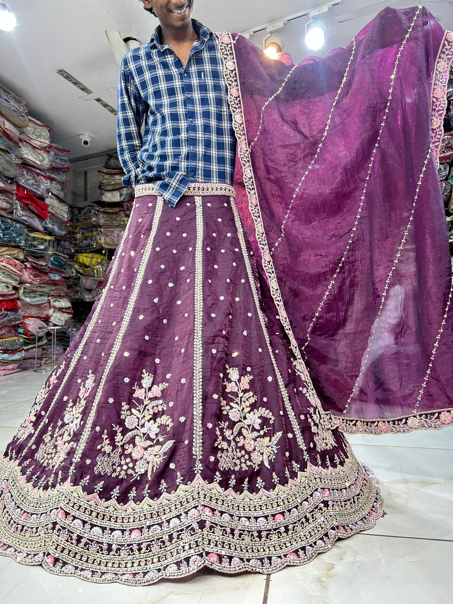 Amazing purple lehenga