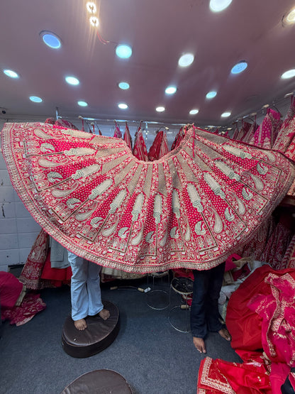 Rani Pink Designer Bridal Lehenga