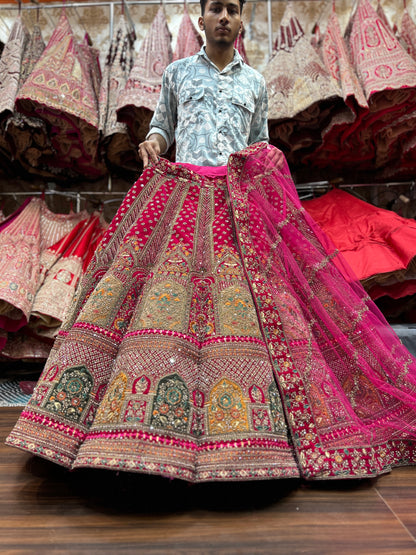 Beautiful red bridal lehenga