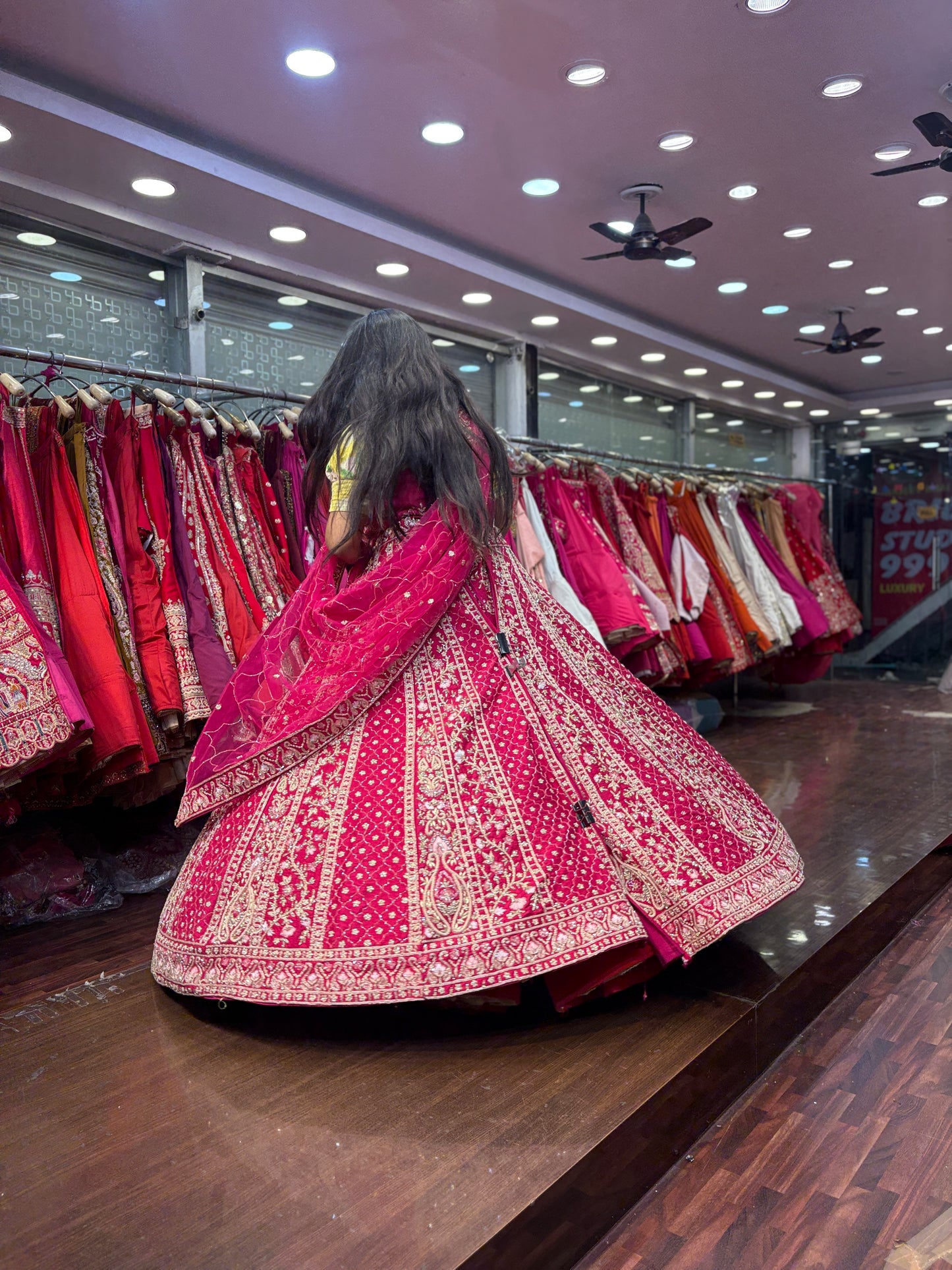Astonishing red bridal Lehenga