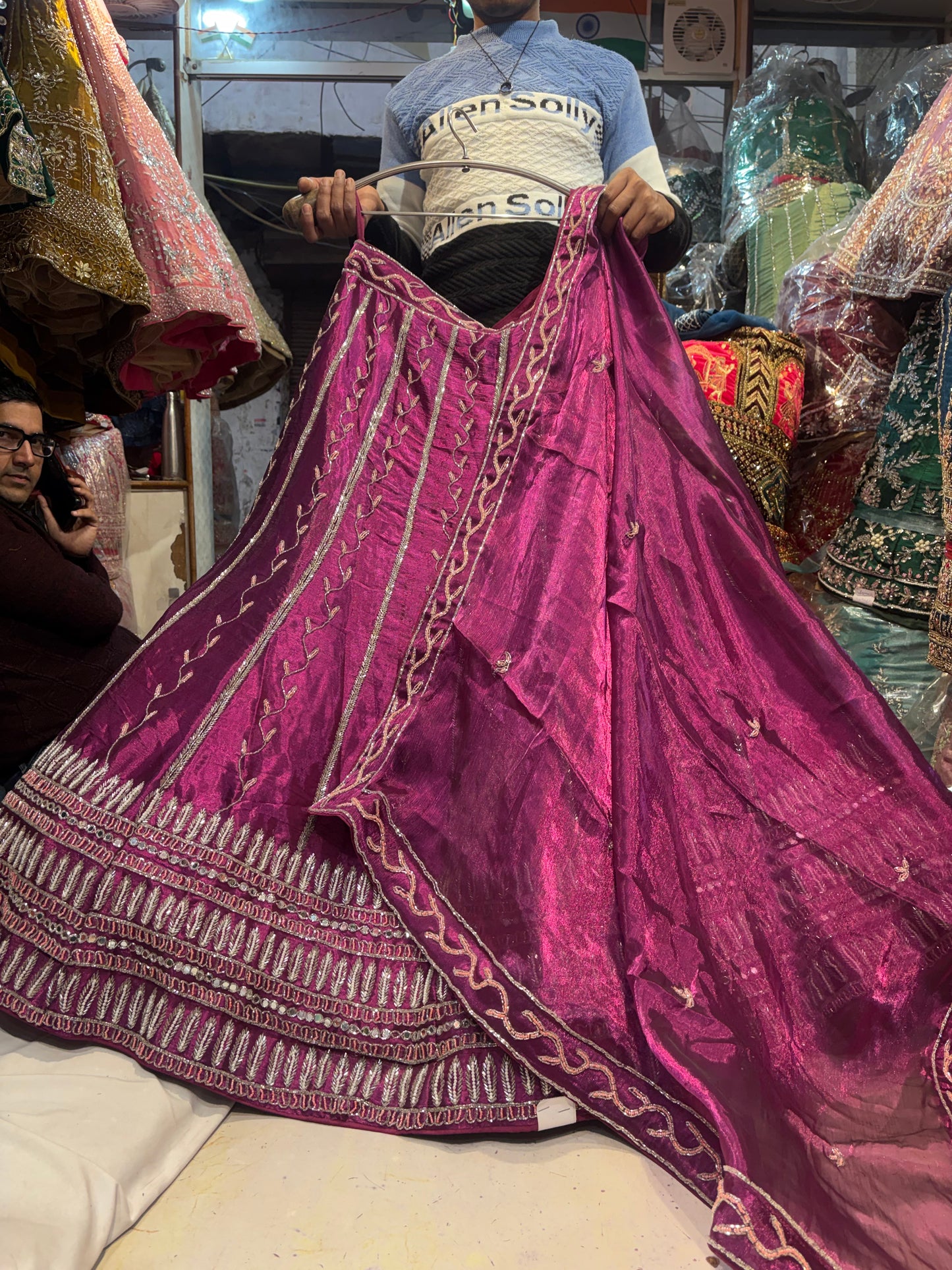 Majestic Purple Magenta Lehenga