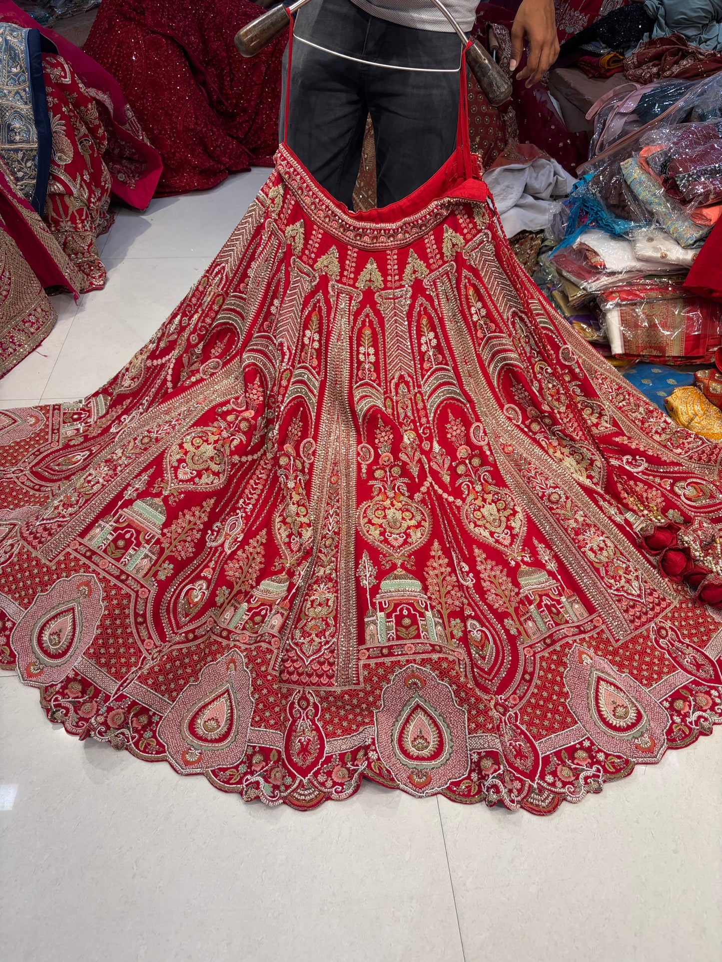 Red Bridal Lehenga