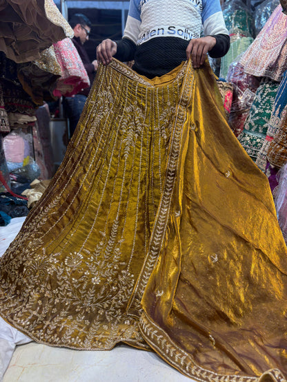 Attractive Mustard Yellow Lehenga