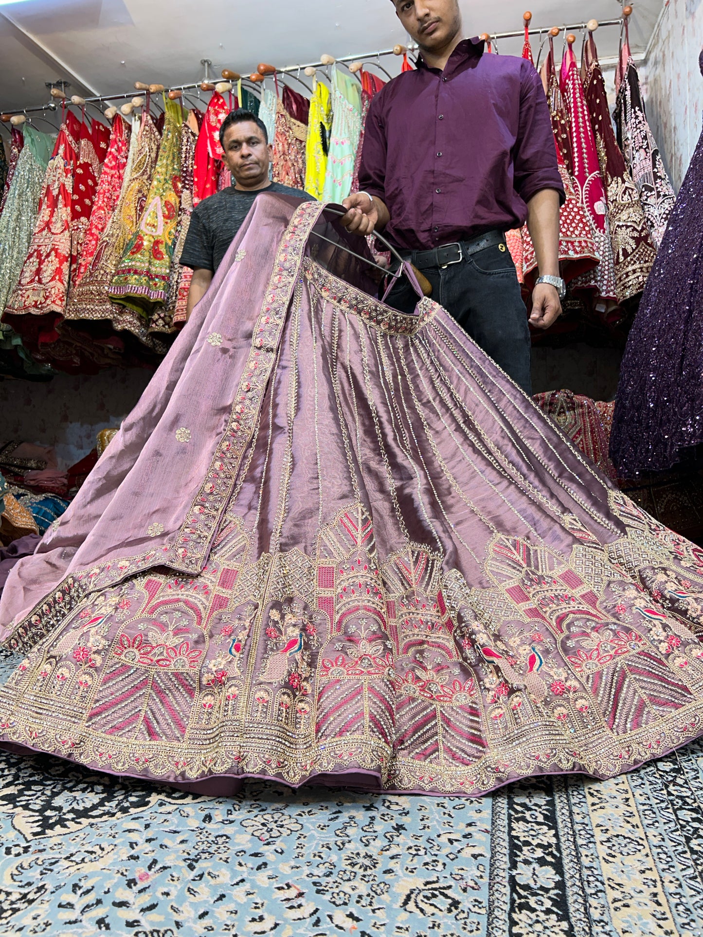 Fair light purple lehenga