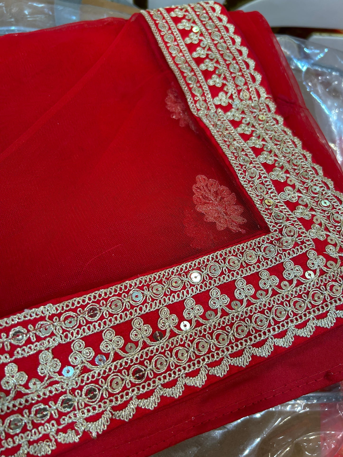 Majestic Red bridal lehenga Happy Customer