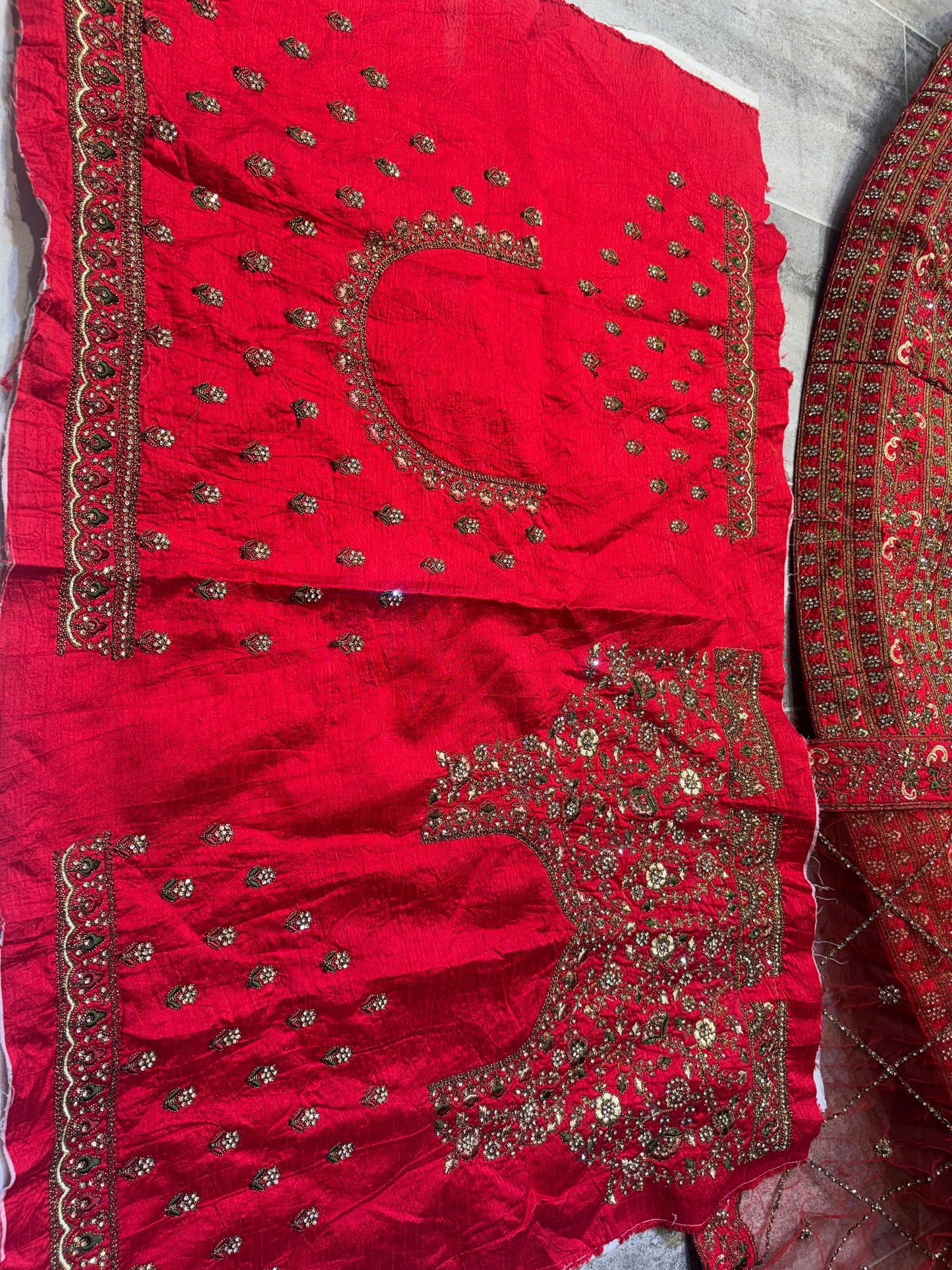 Beautiful orange bridal Lehenga